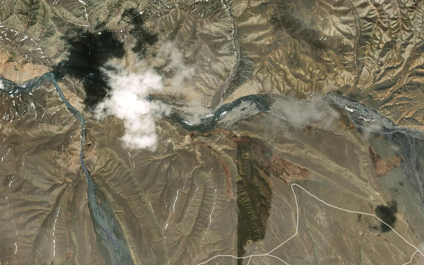 Satellite map of the Tamykmazar