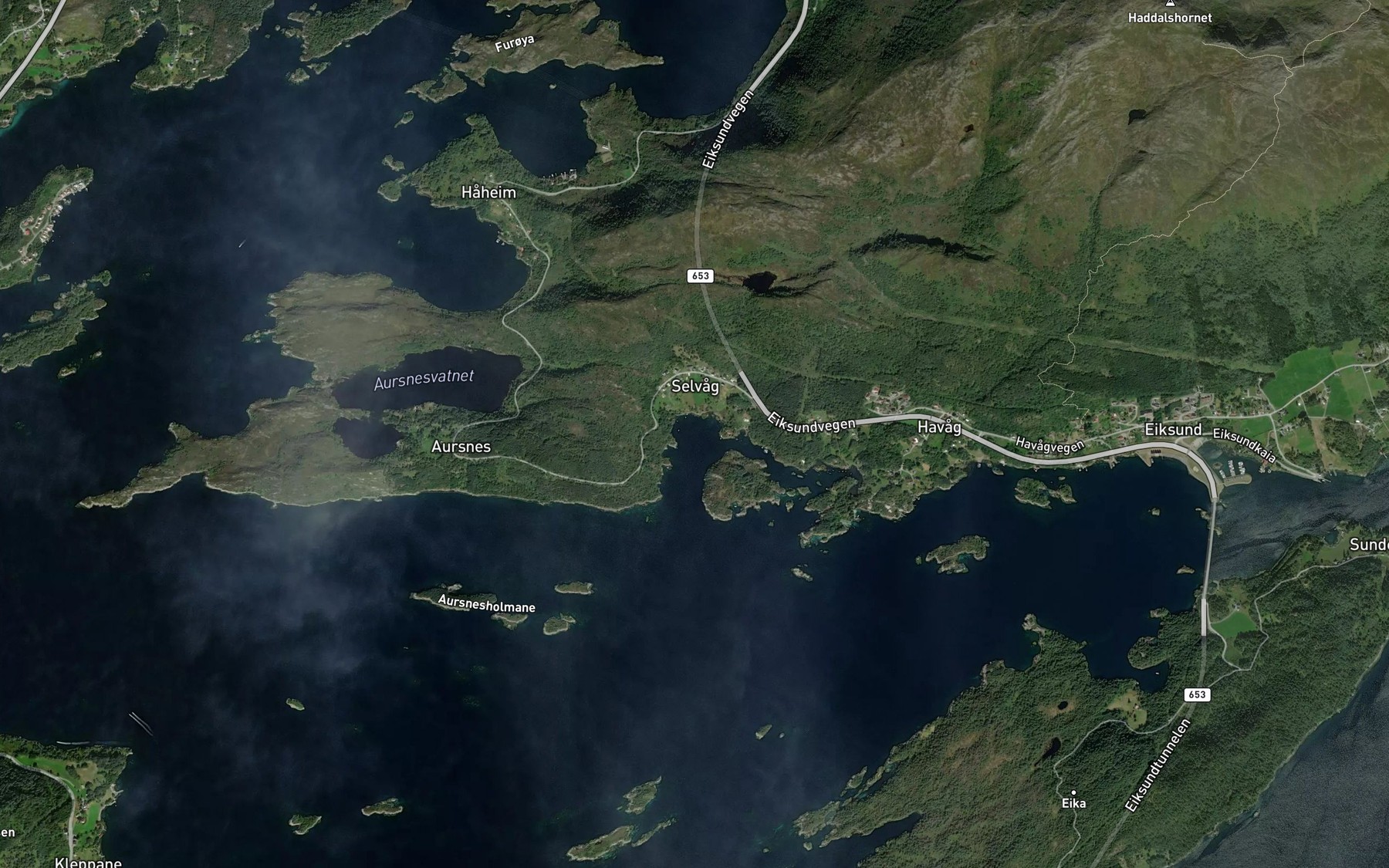 Satellite map of the Selvagen