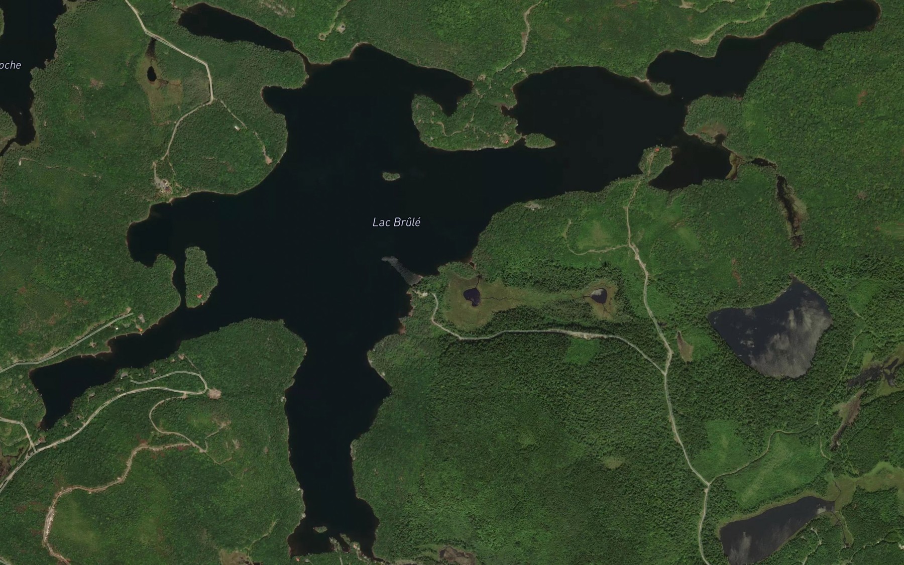 Satellite map of the Lac Brule