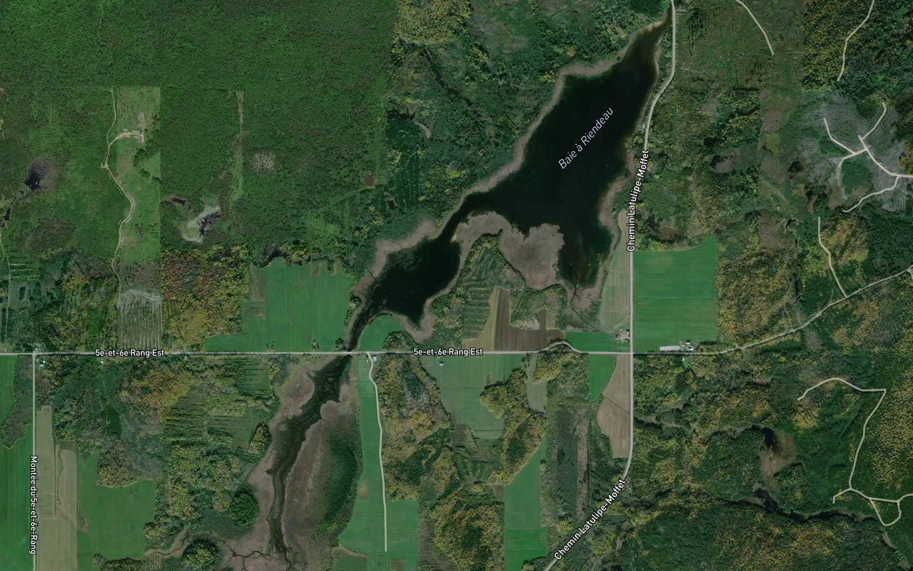 Satellite map of the Baie a Riendeau