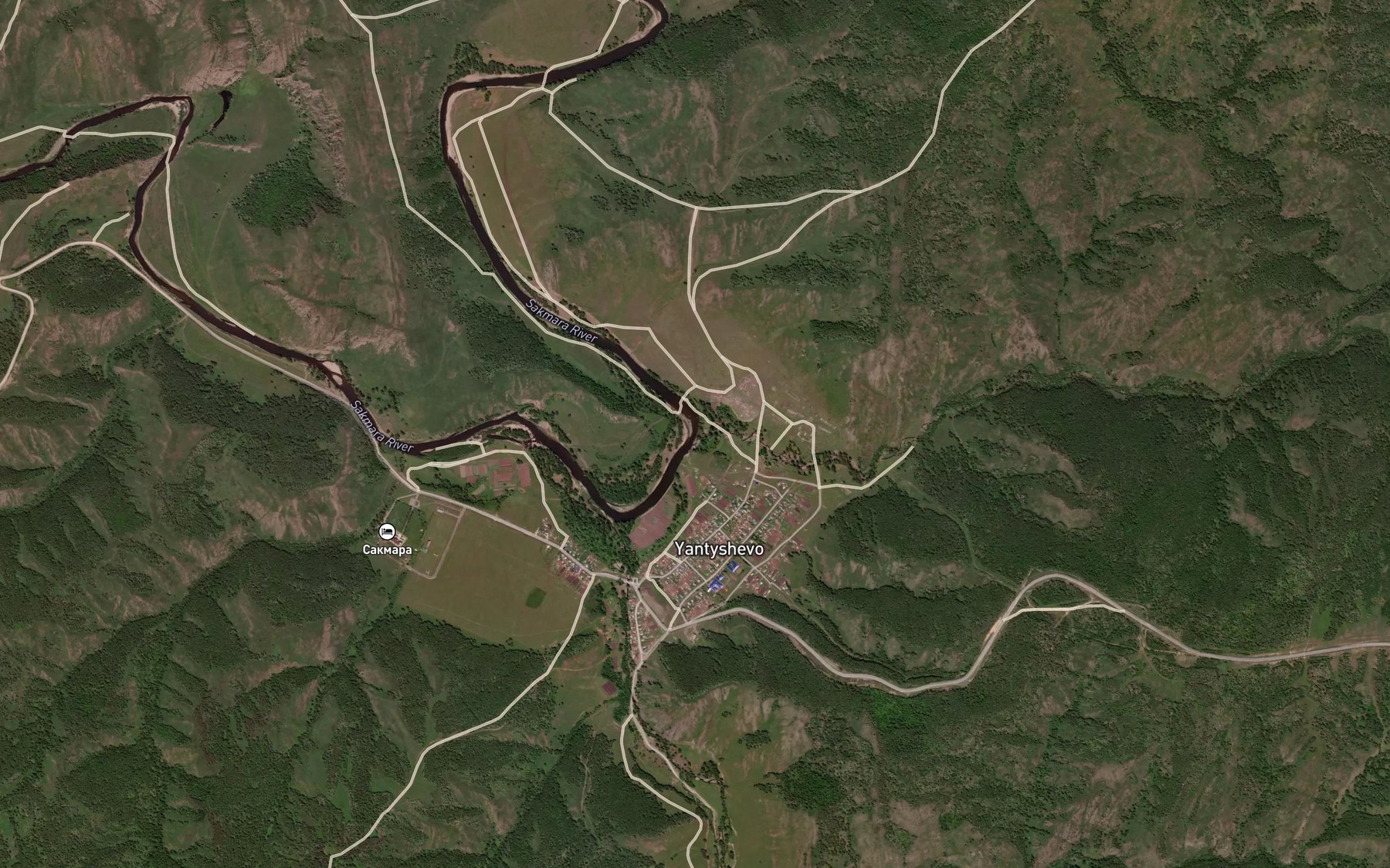 Satellite map of the Karsa
