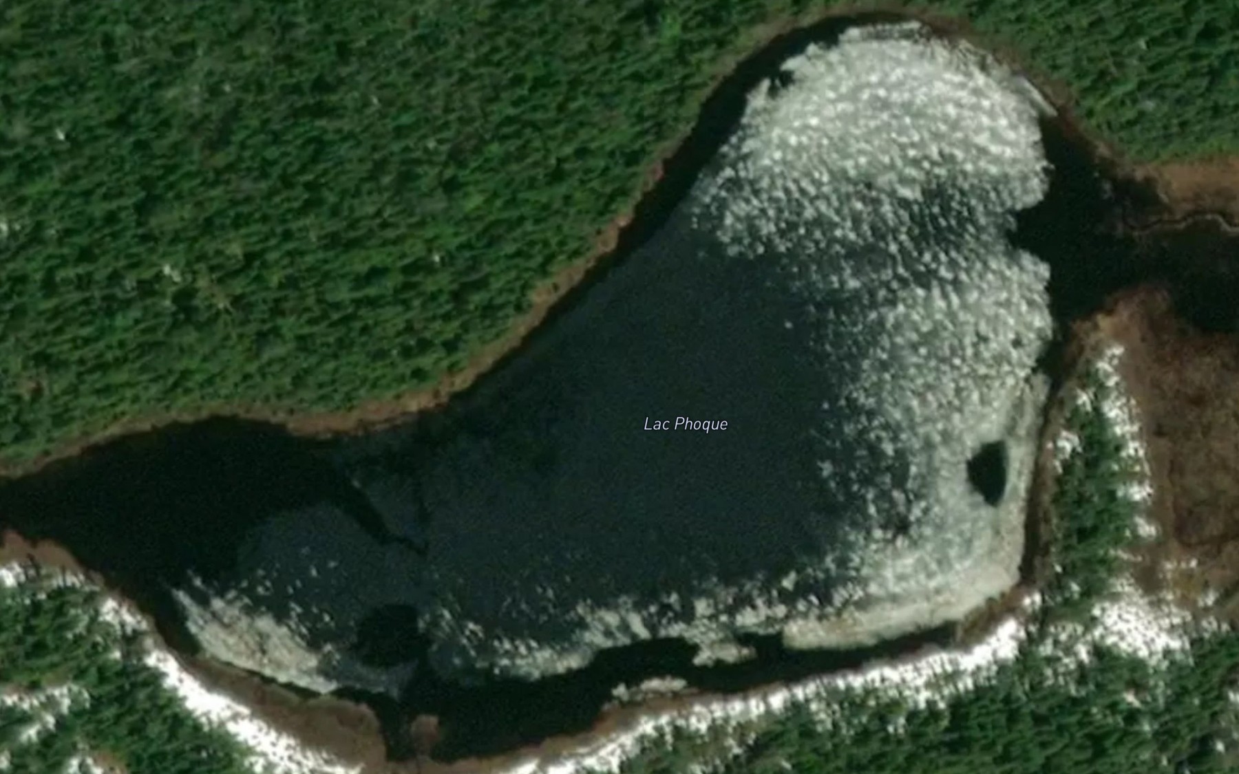 Satellite map of the Lac Phoque