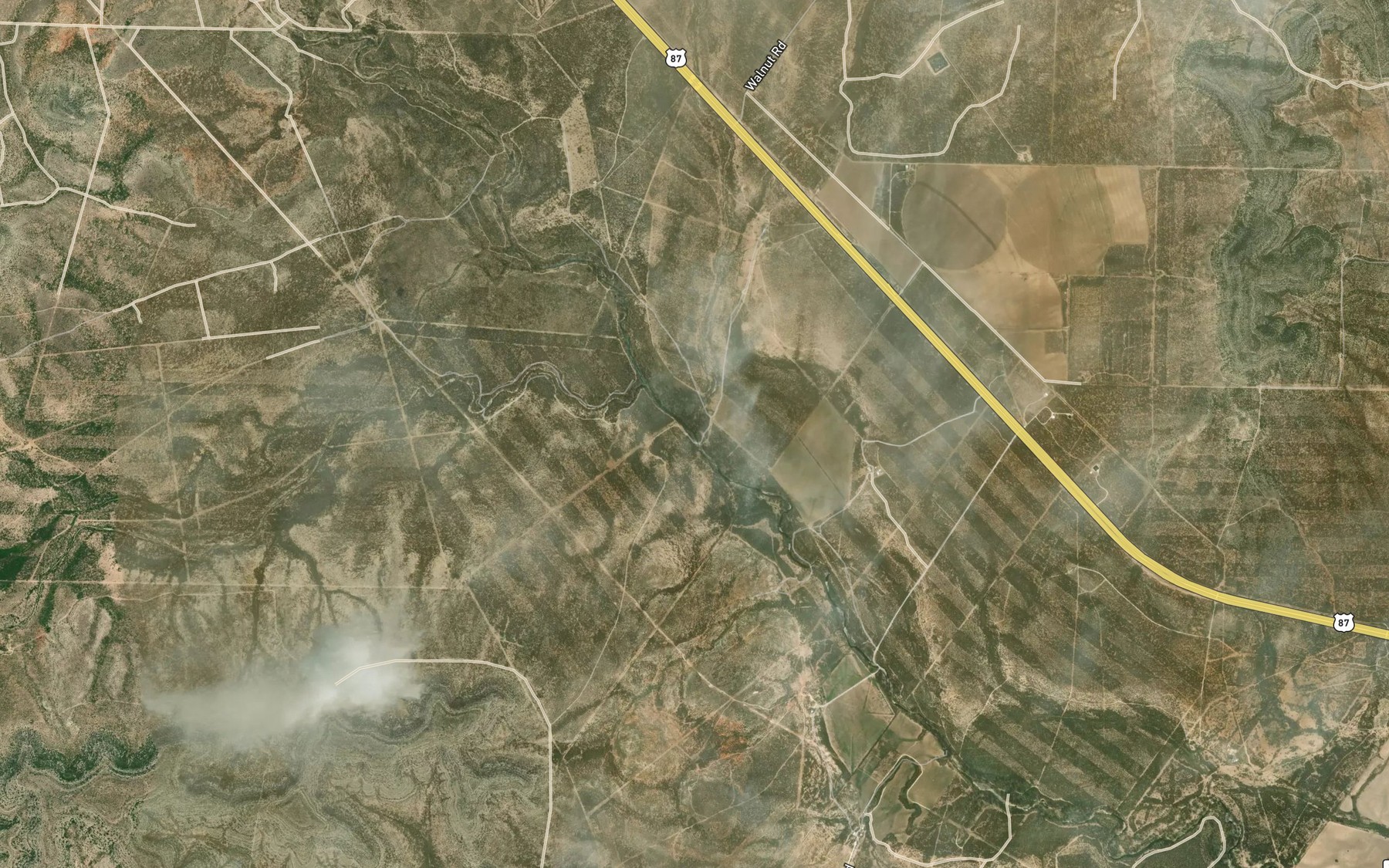 Satellite map of the Walnut Creek
