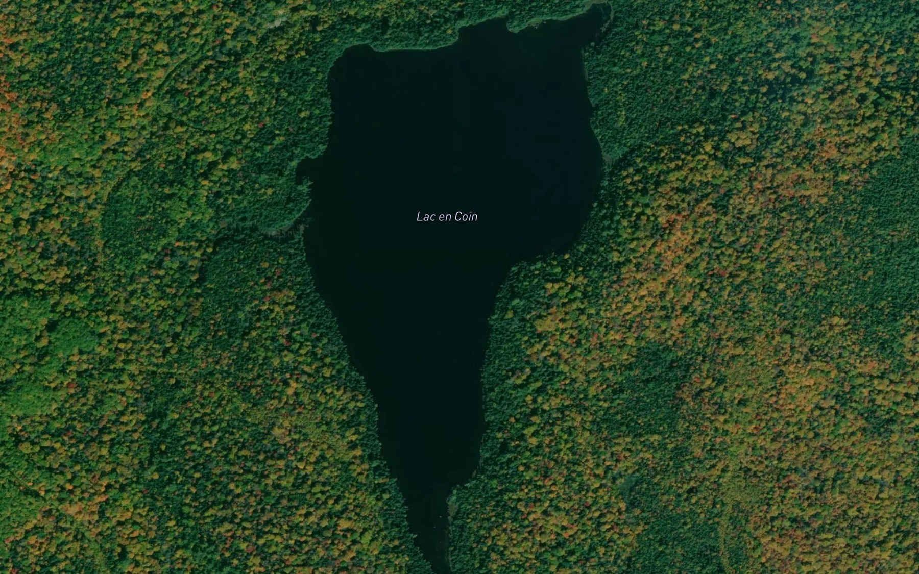 Satellite map of the Lac en Coin