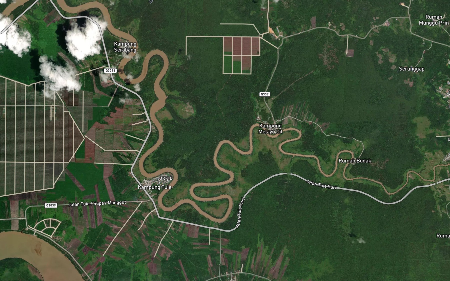 Satellite map of the Tanjong Batanak