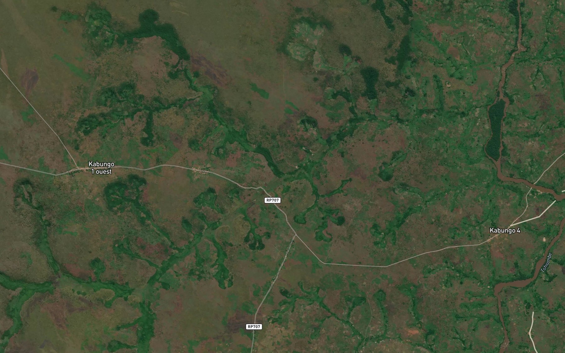 Satellite map of the Kasona