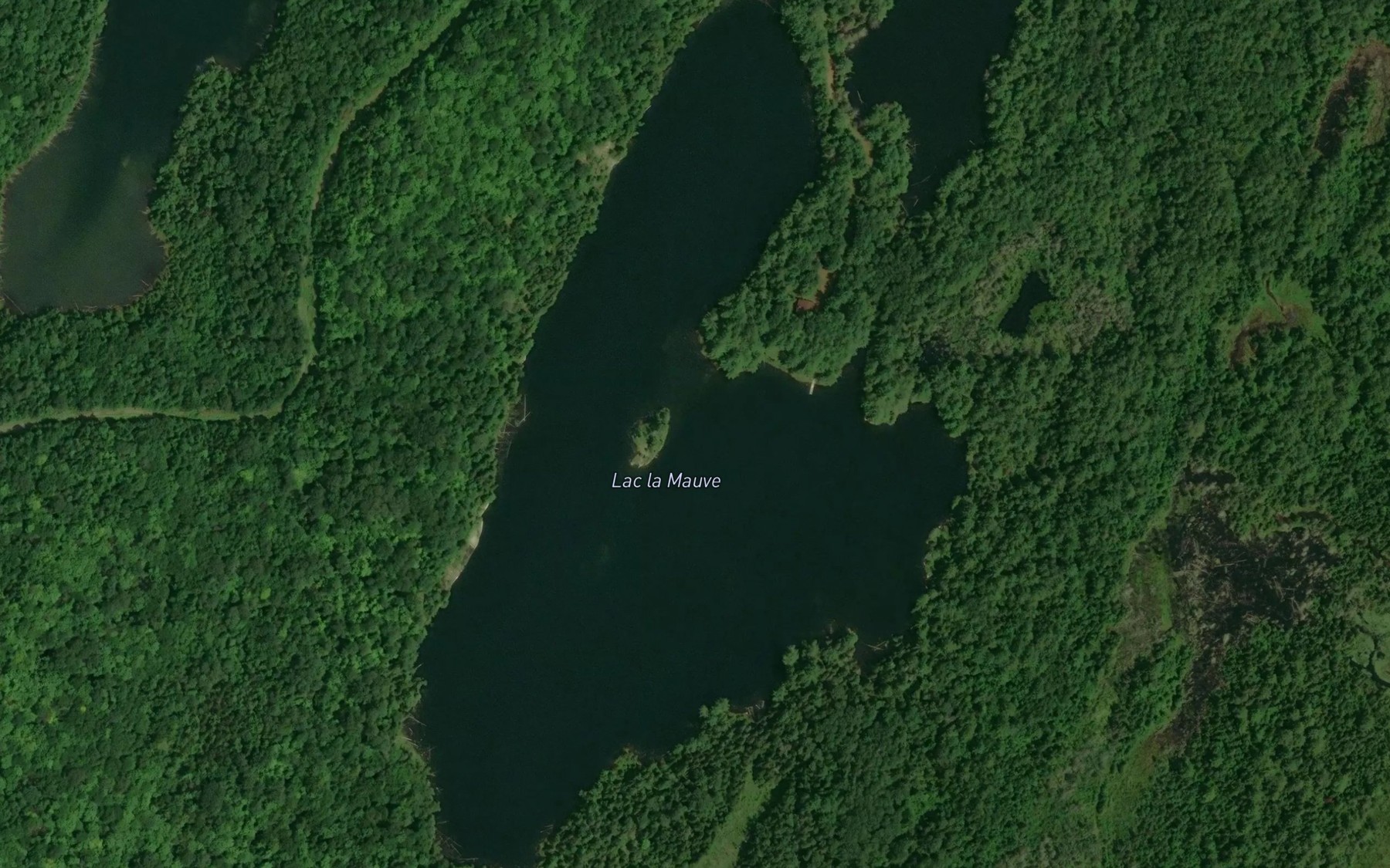 Satellite map of the Lac la Mauve