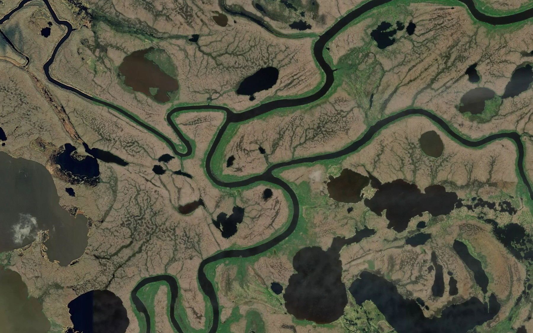 Satellite map of the Cross Slough