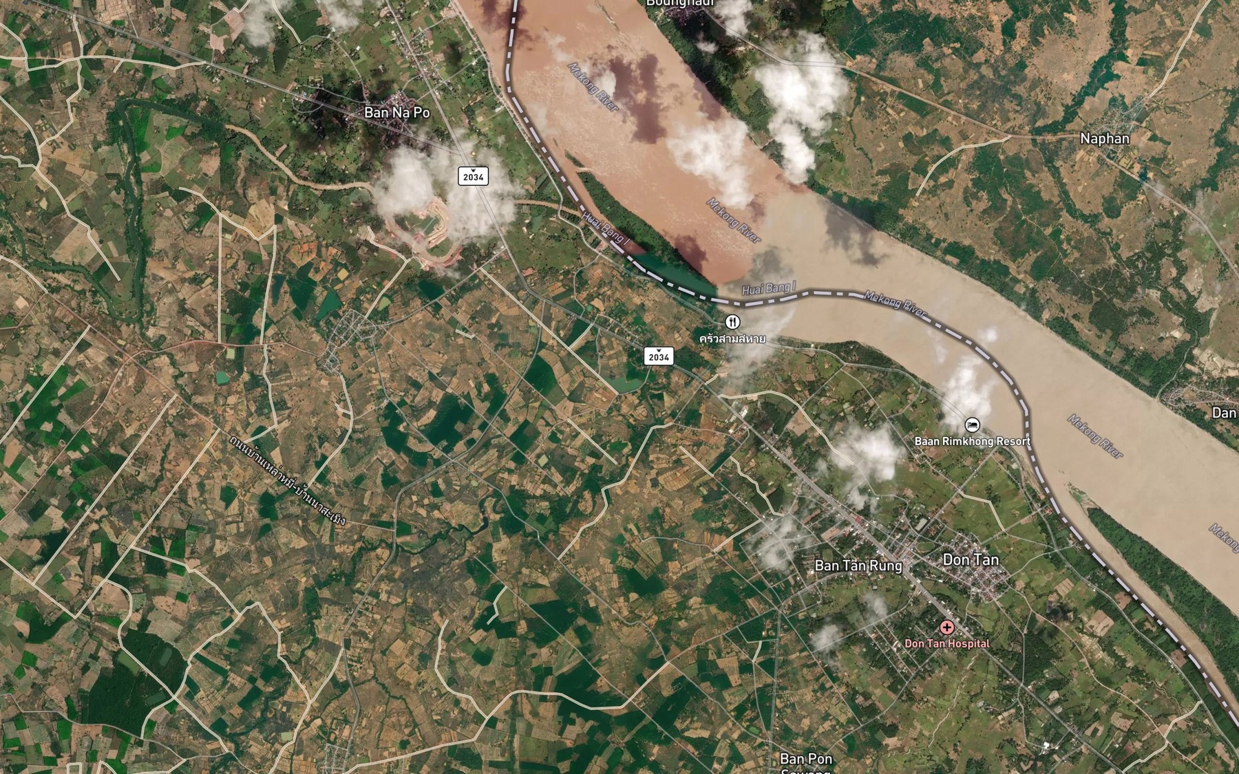 Satellite map of the Nong Nam Ban Na Tan