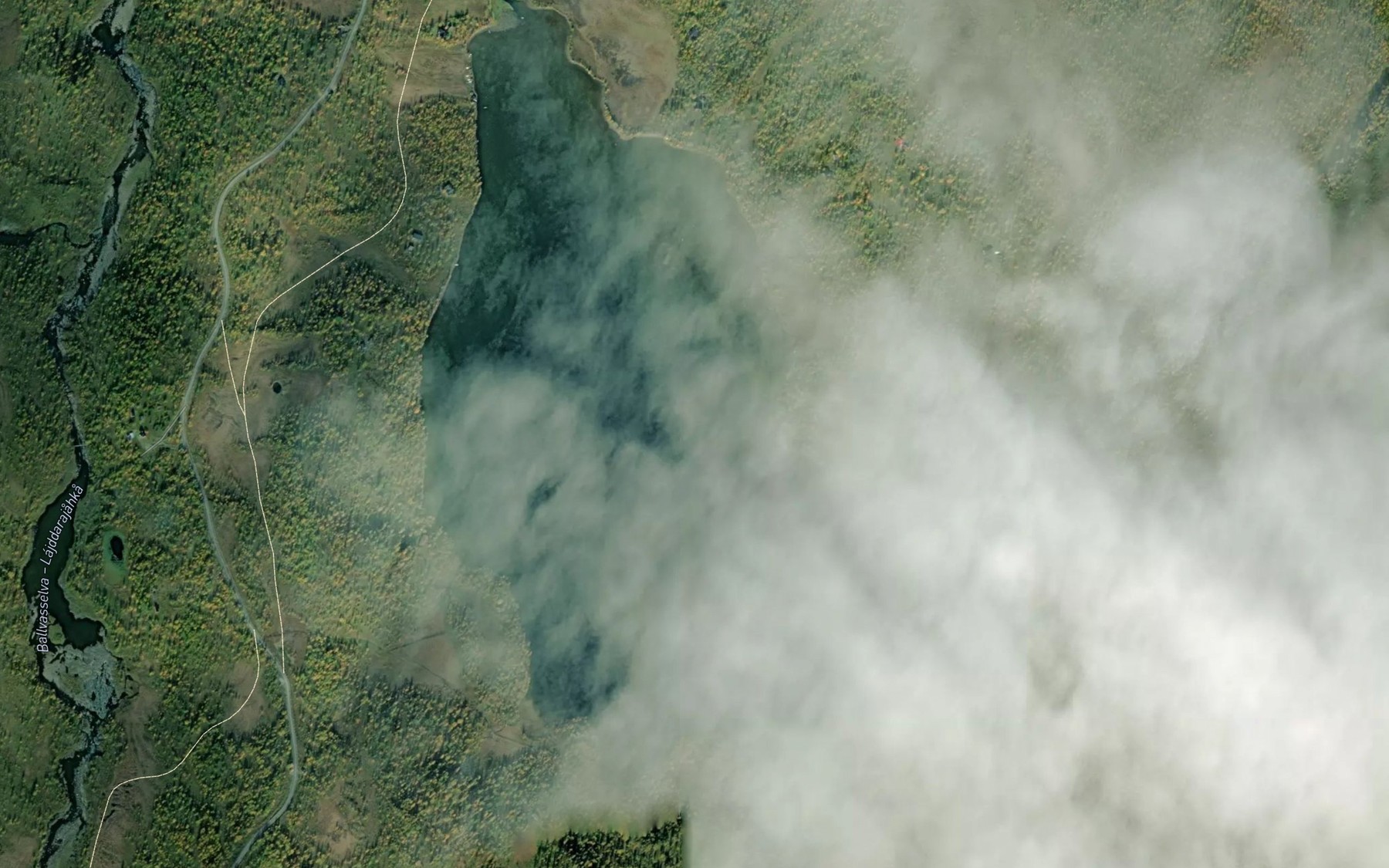 Satellite map of the Risvatnet