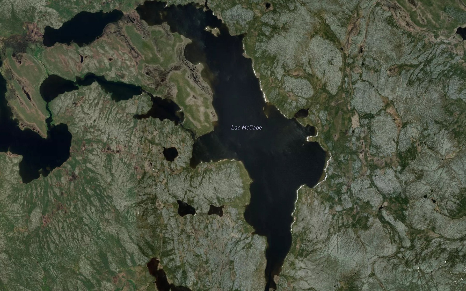 Satellite map of the Lac McCabe