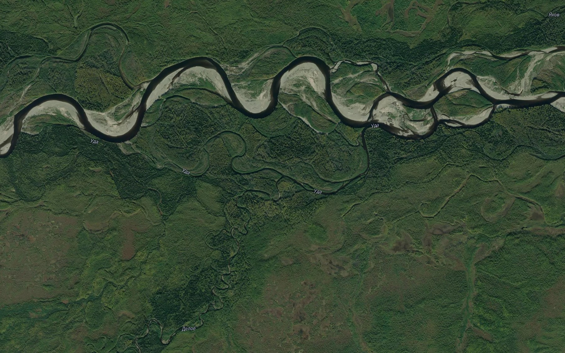 Satellite map of the Deloye