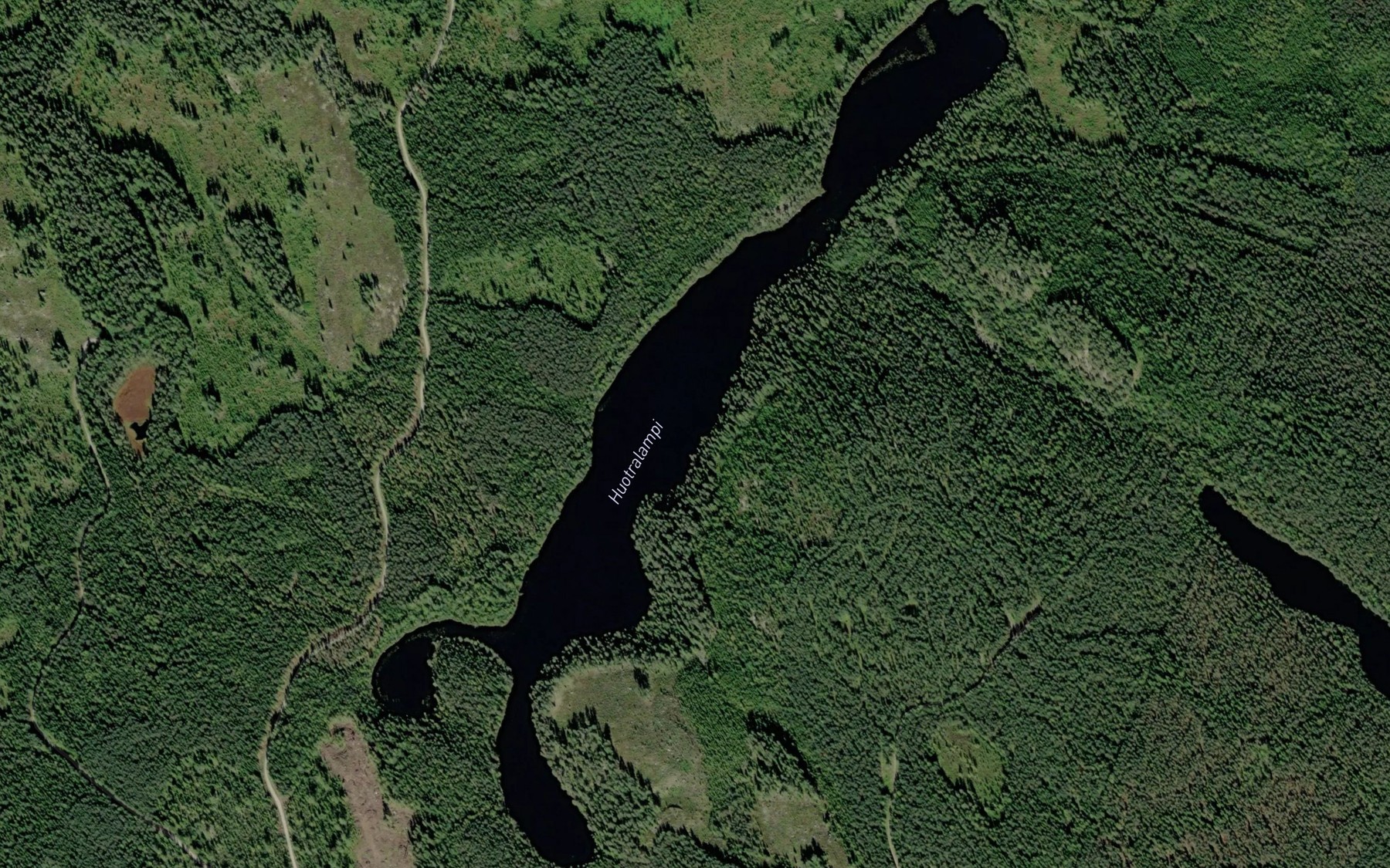 Satellite map of the Huotralampi