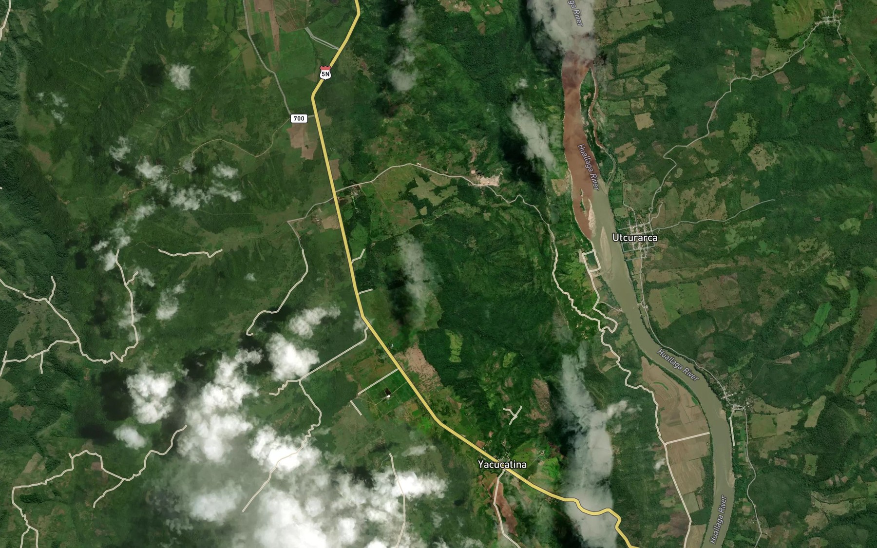 Satellite map of the Quebrada Yacucatina