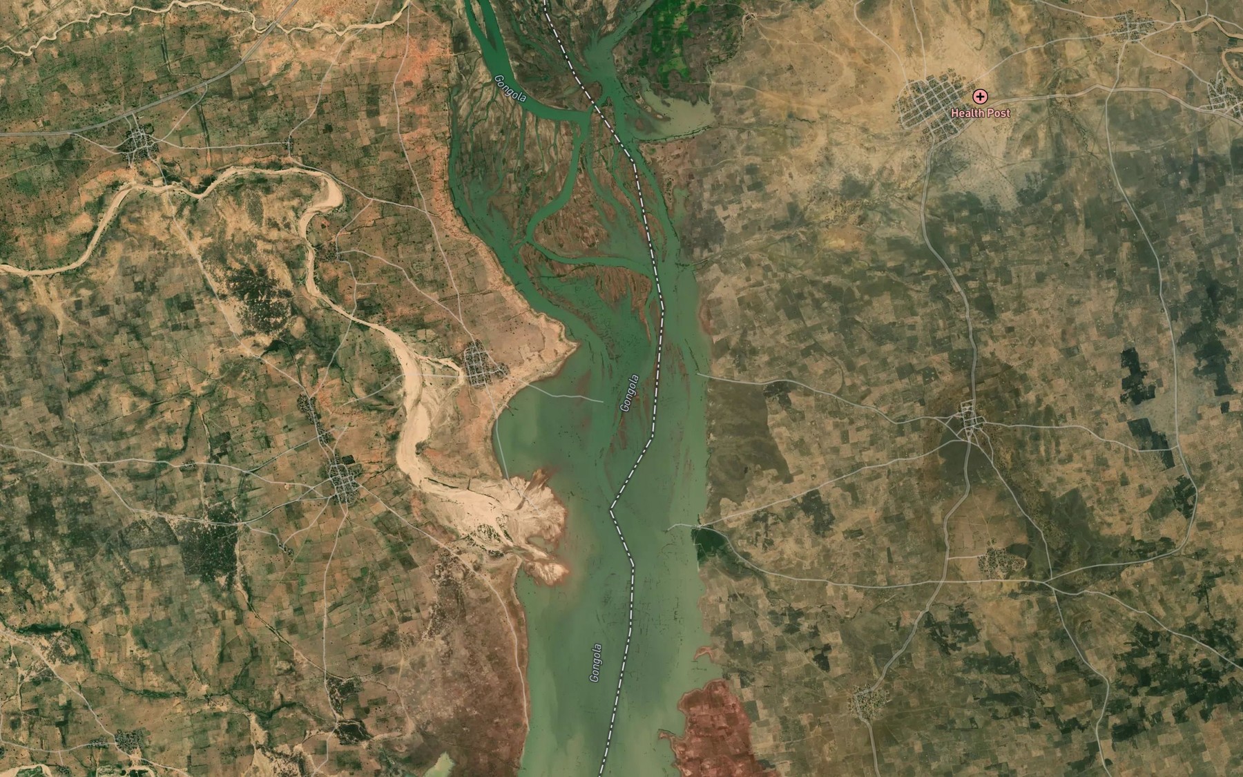 Satellite map of the Kaisera
