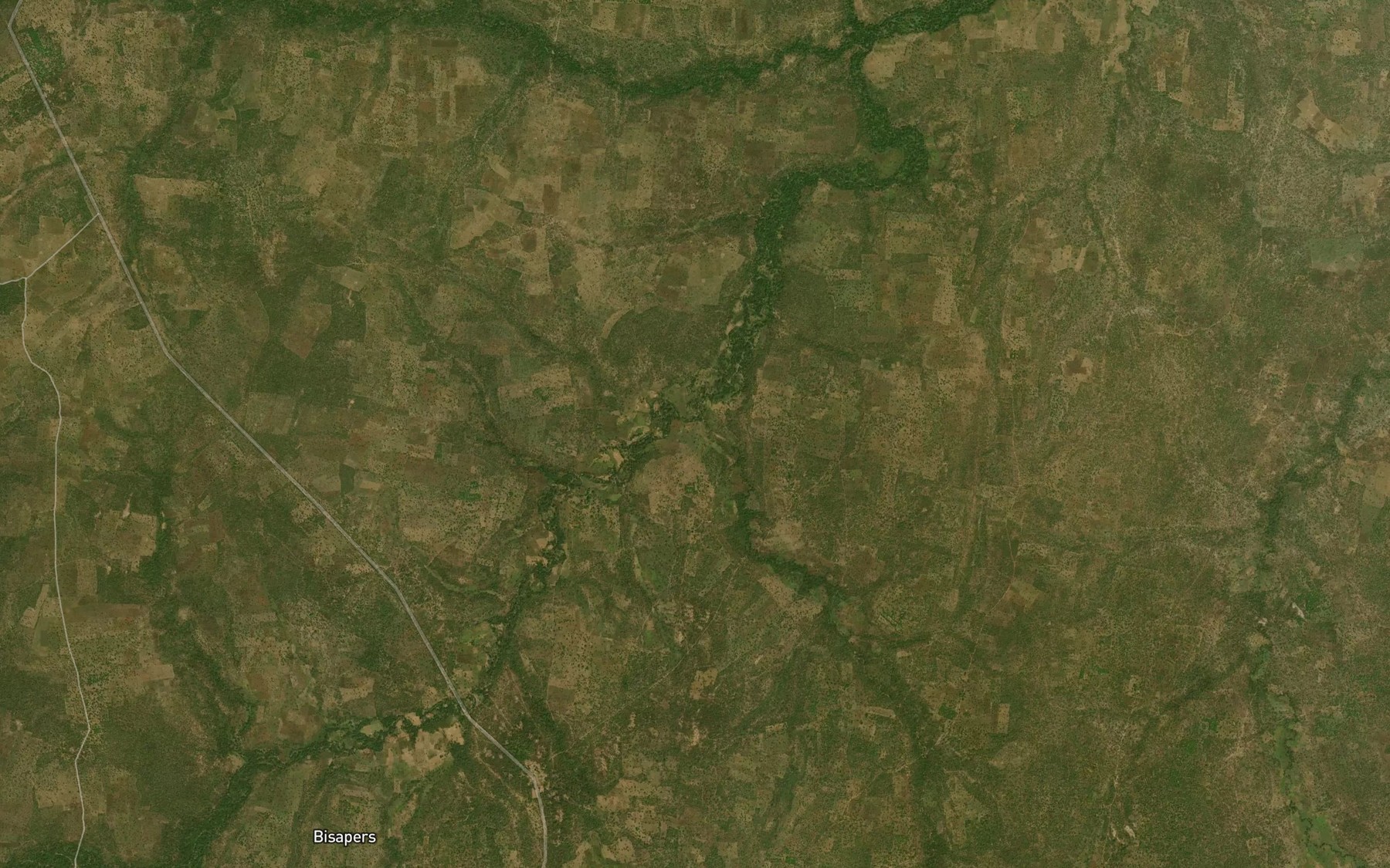 Satellite map of the River Gini
