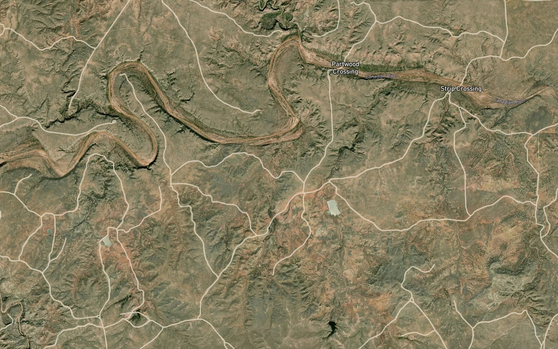 Satellite map of the Humdinger Spring