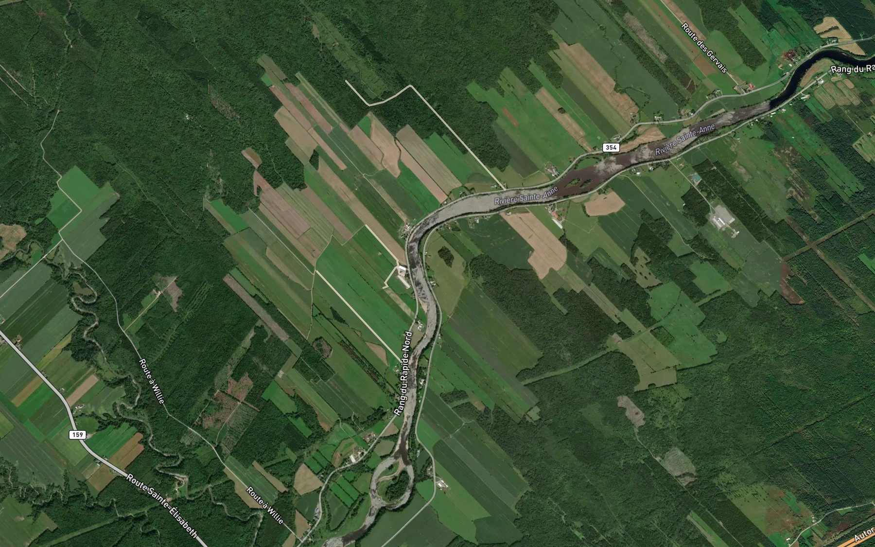 Satellite map of the Rapide Nord