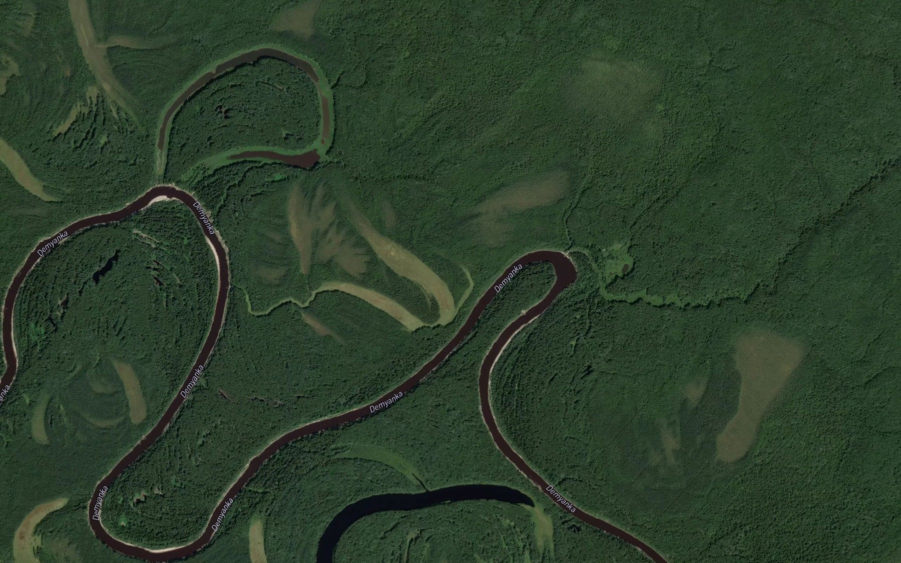 Satellite map of the Sosnovaya