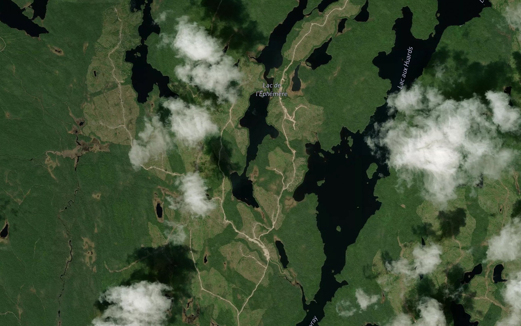 Satellite map of the Lac de l'Avancon