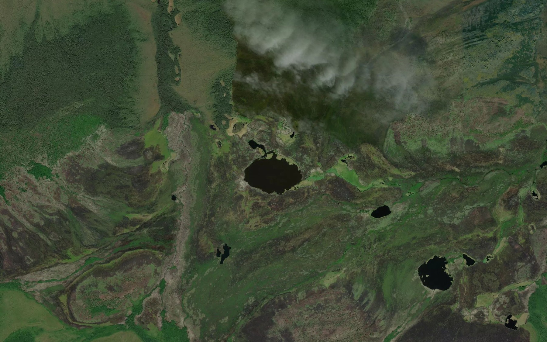 Satellite map of the Ozero Melkoye