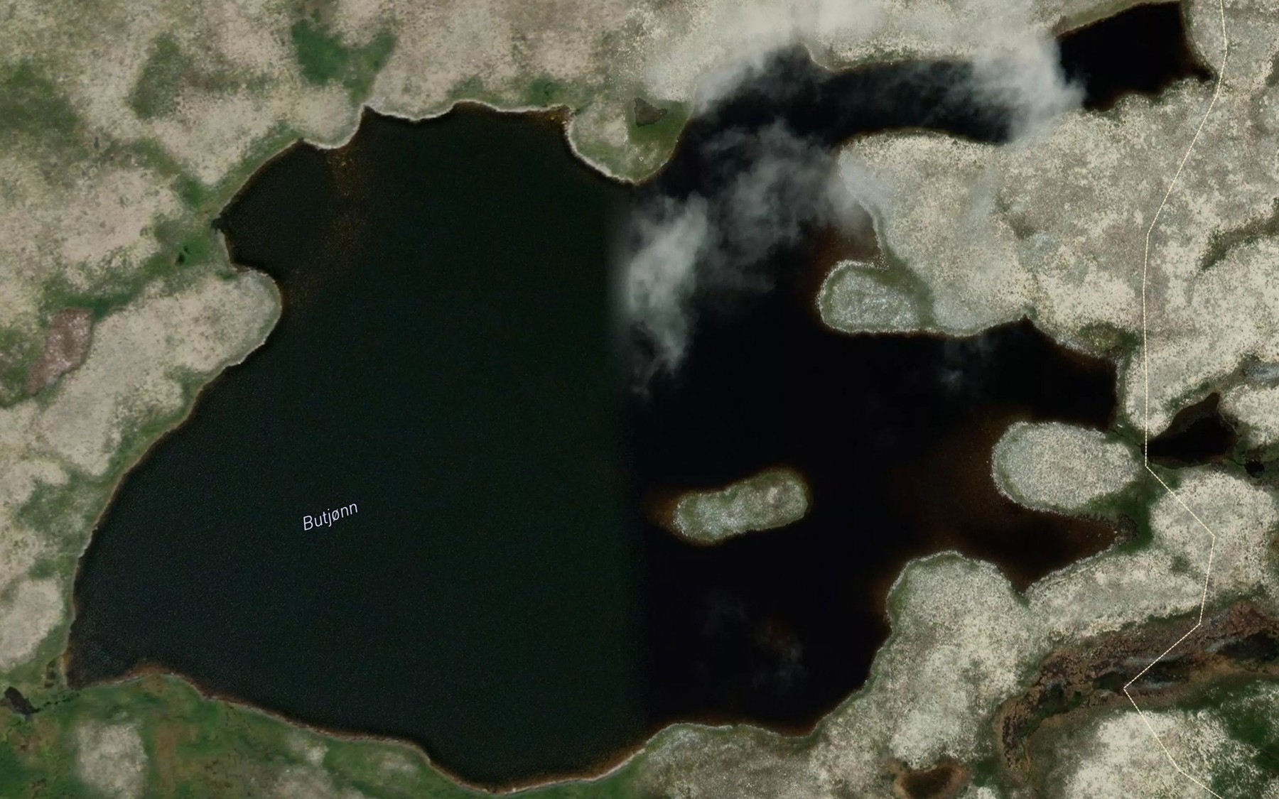 Satellite map of the Butjonn