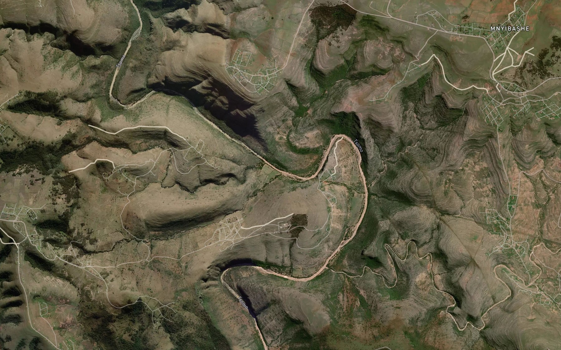 Satellite map of the Nkalana