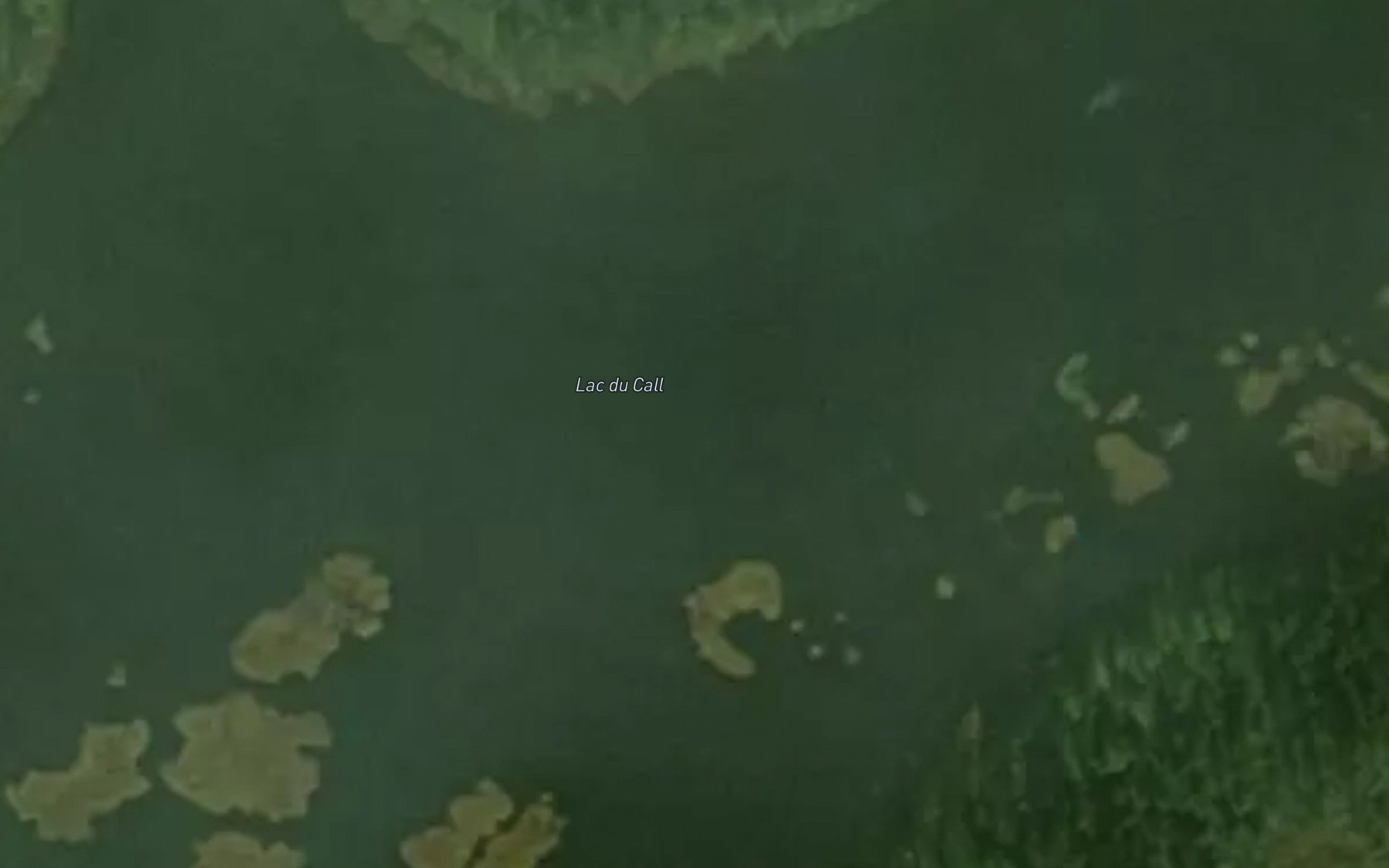 Satellite map of the Lac du Call