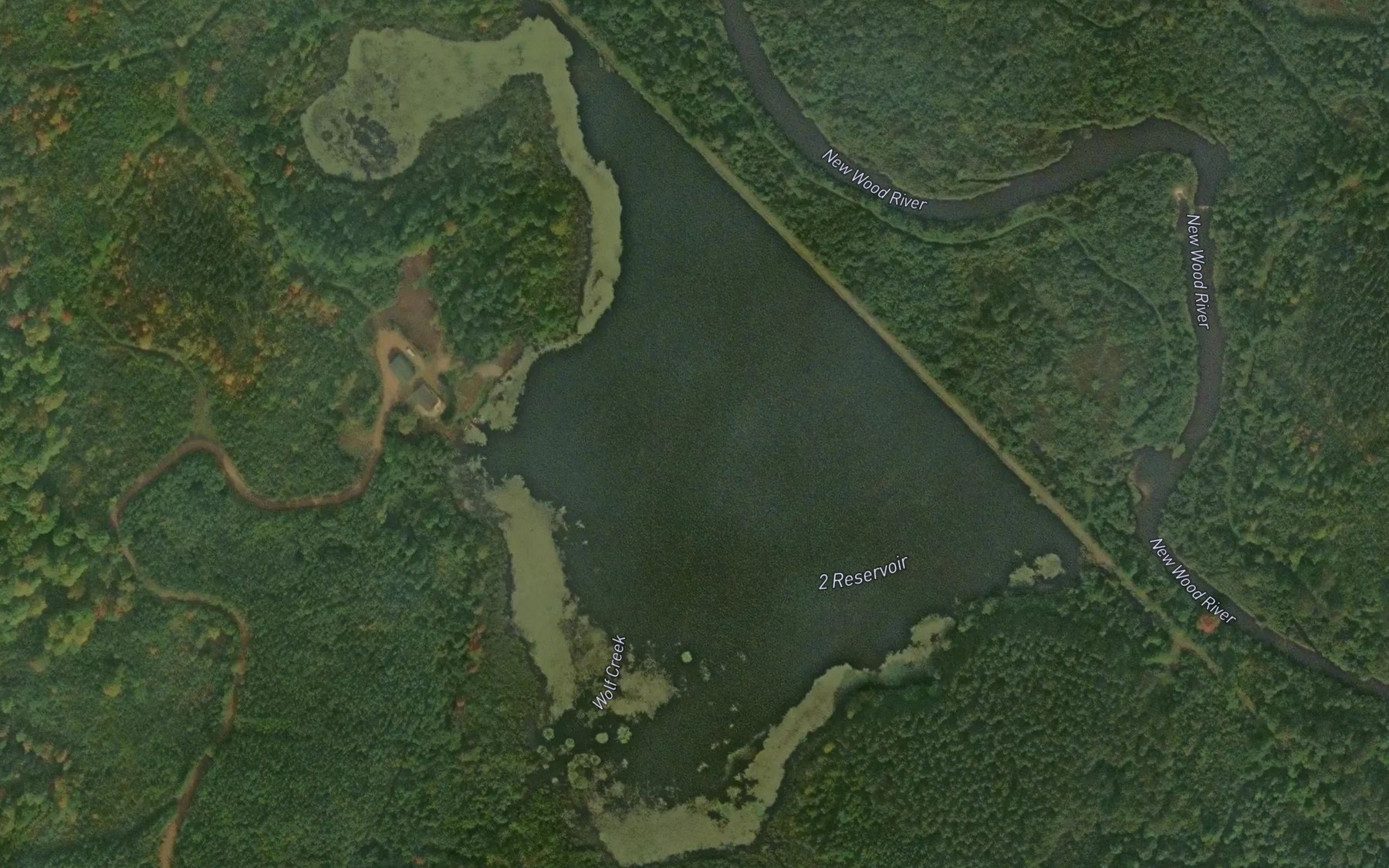 Satellite map of the Wolf Creek