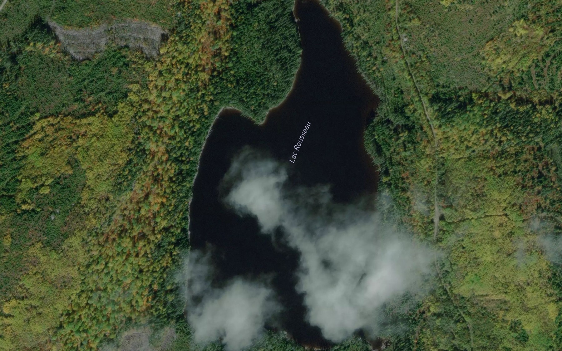 Satellite map of the Lac Rousseau