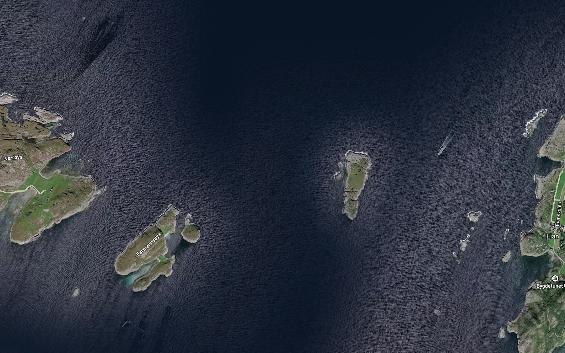 Satellite map of the Kjeoytaren