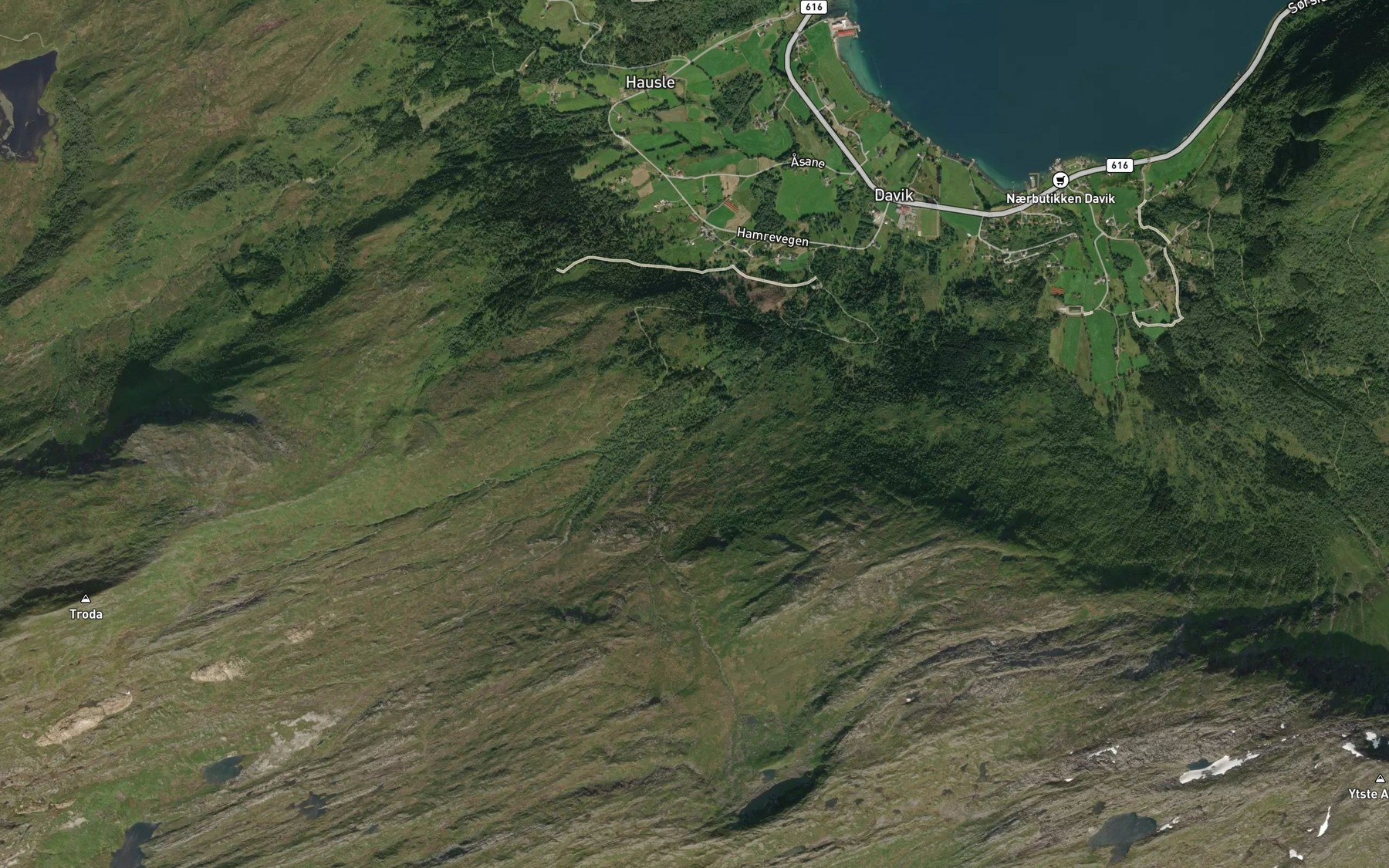 Satellite map of the Hamreelva