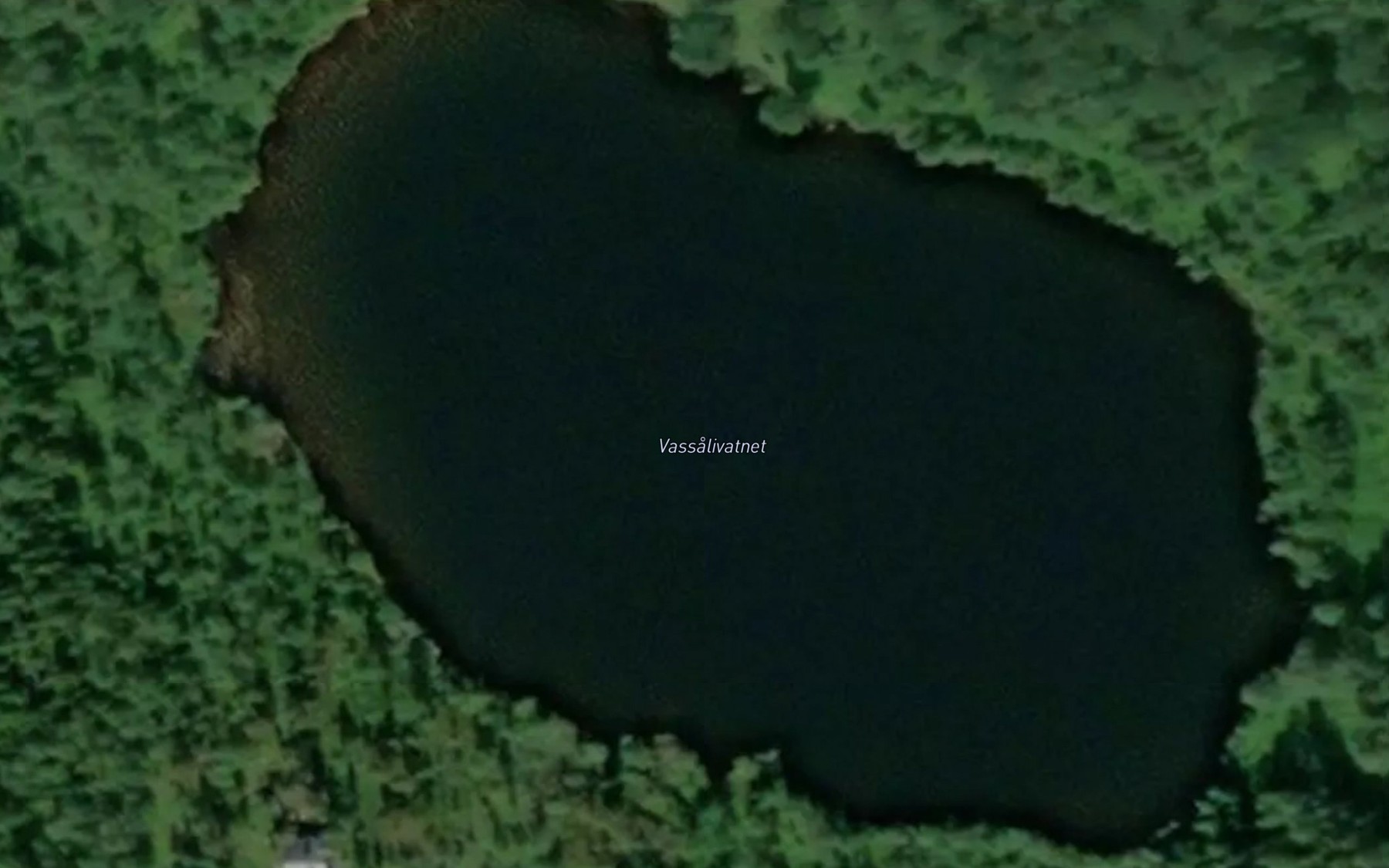 Satellite map of the Vassalivatnet