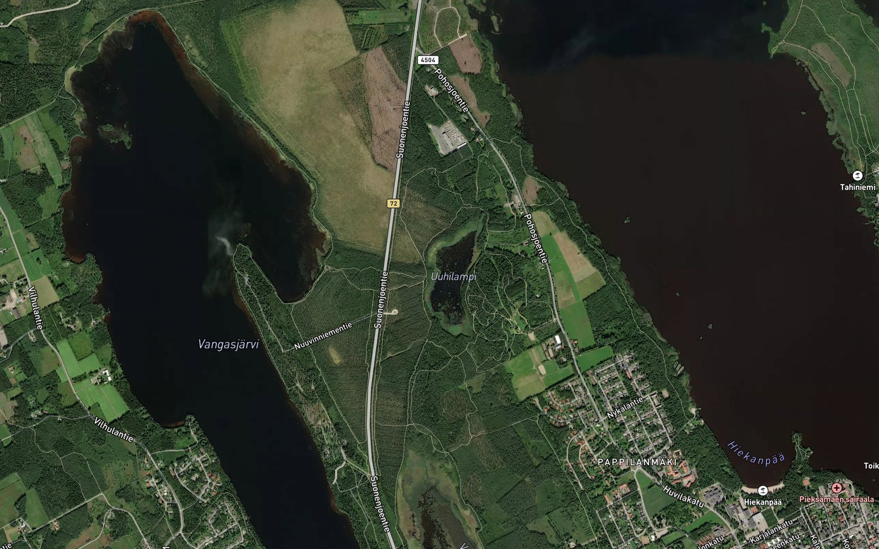 Satellite map of the Kirkkojoki