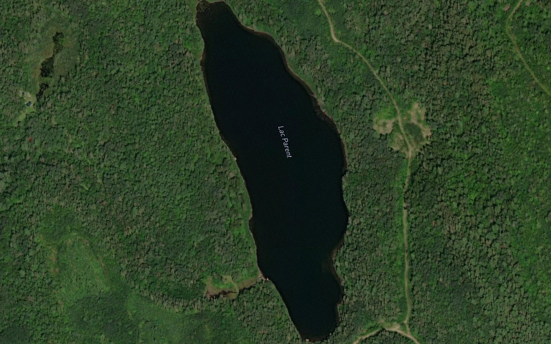 Satellite map of the Lac Parent