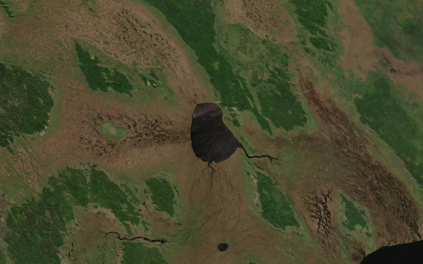 Satellite map of the Axe Lake