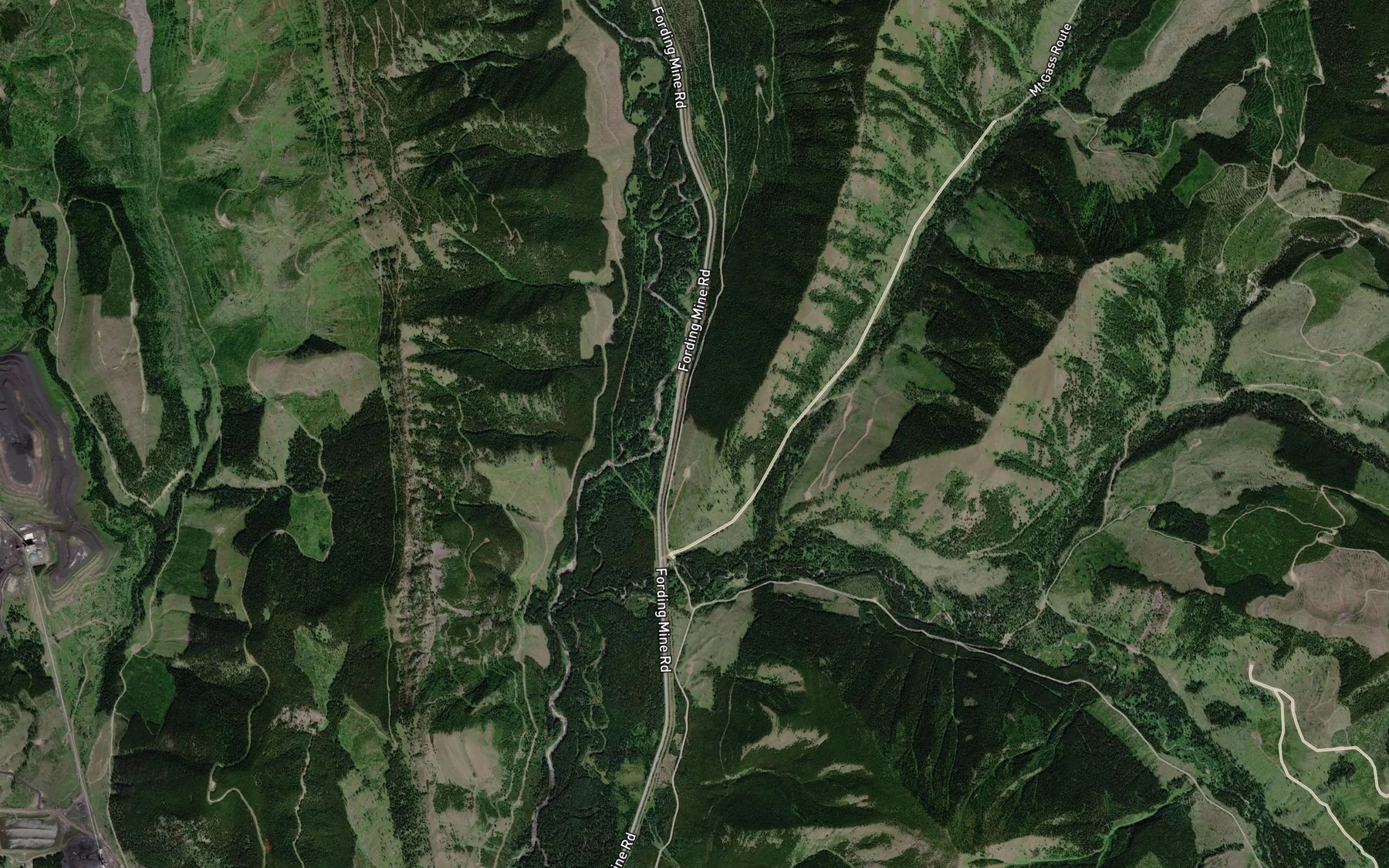 Satellite map of the Todhunter Creek