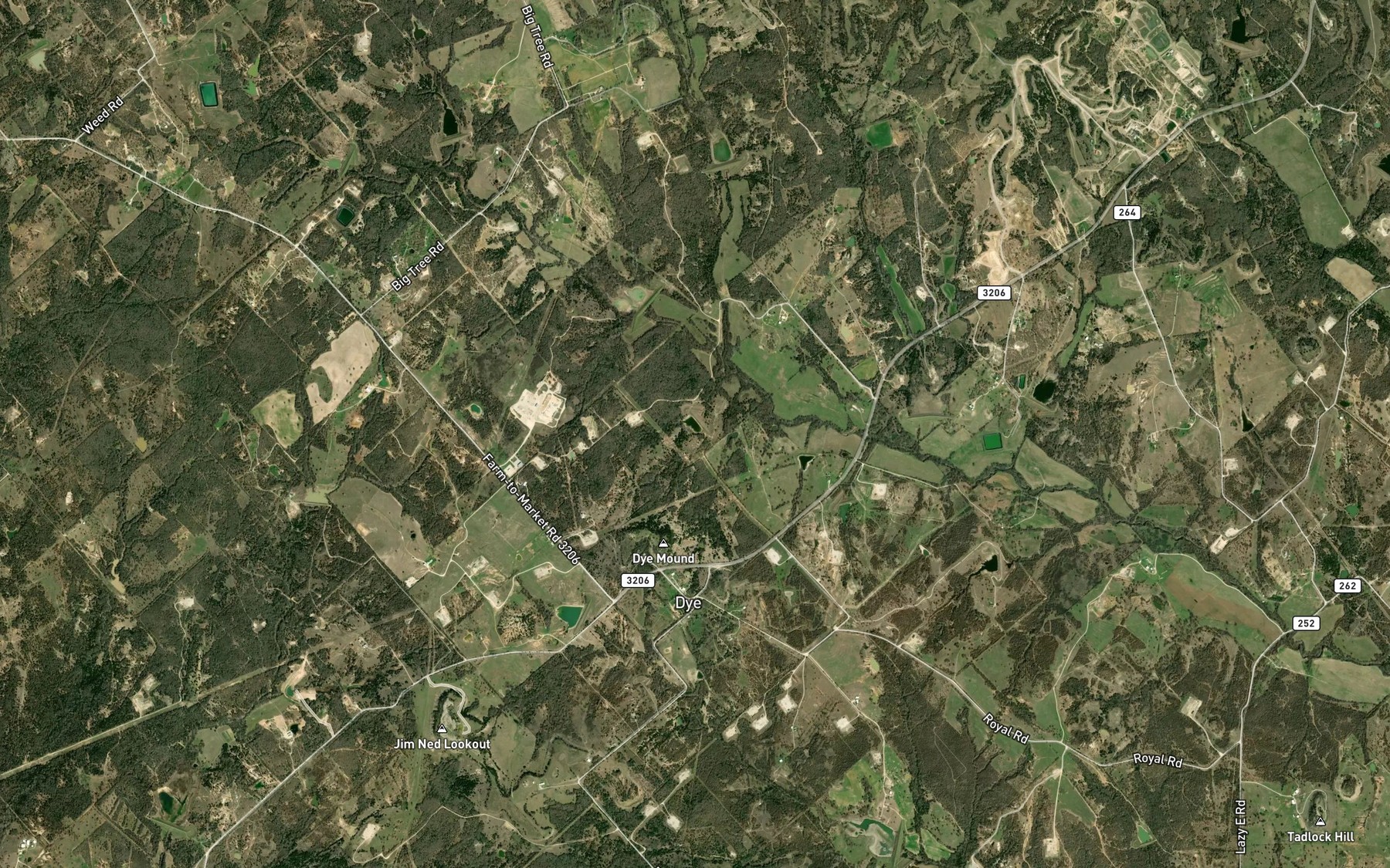 Satellite map of the Soil Conservation Service Sediment Control Structure 101 Reservoir