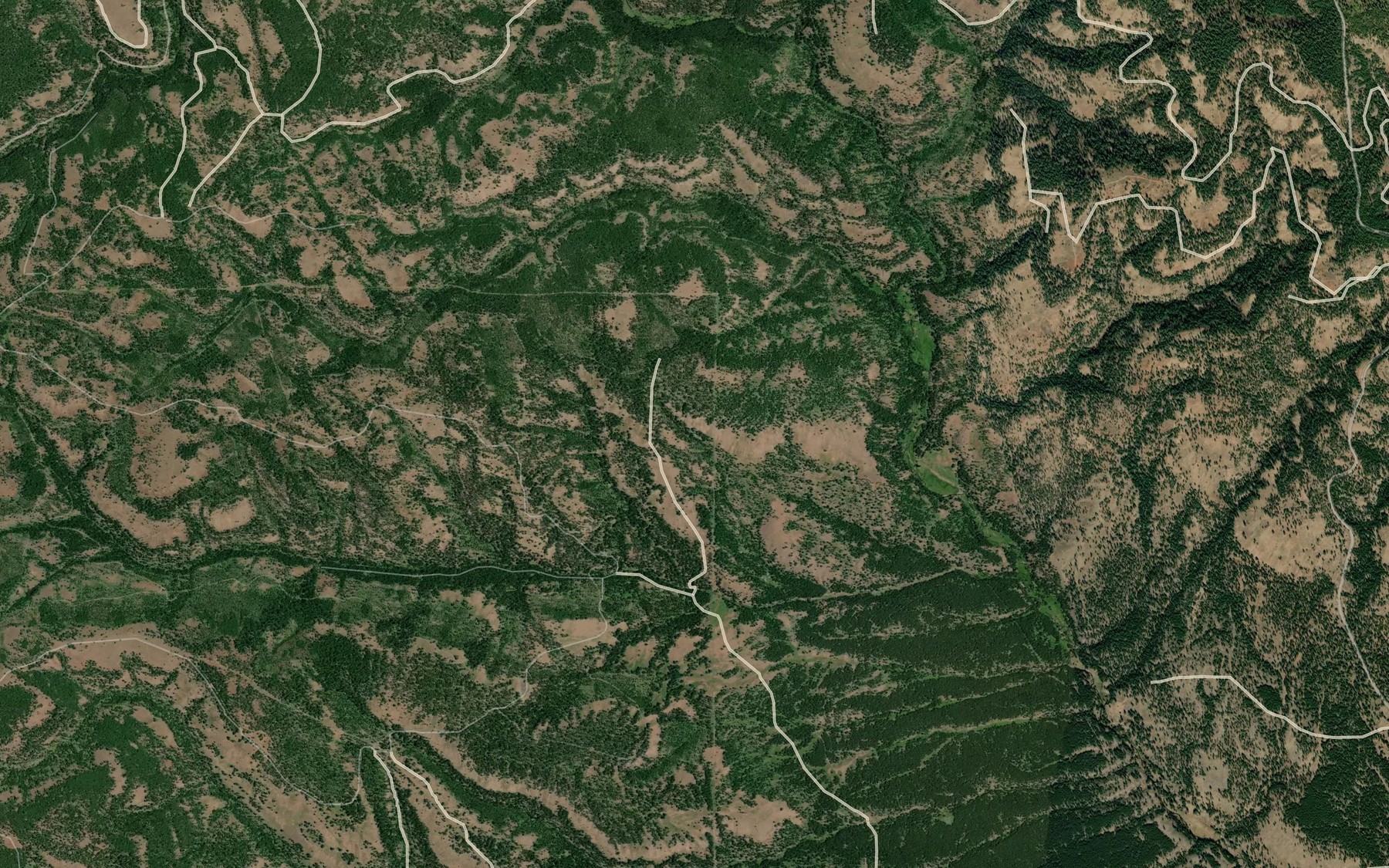 Satellite map of the Pothole Spring