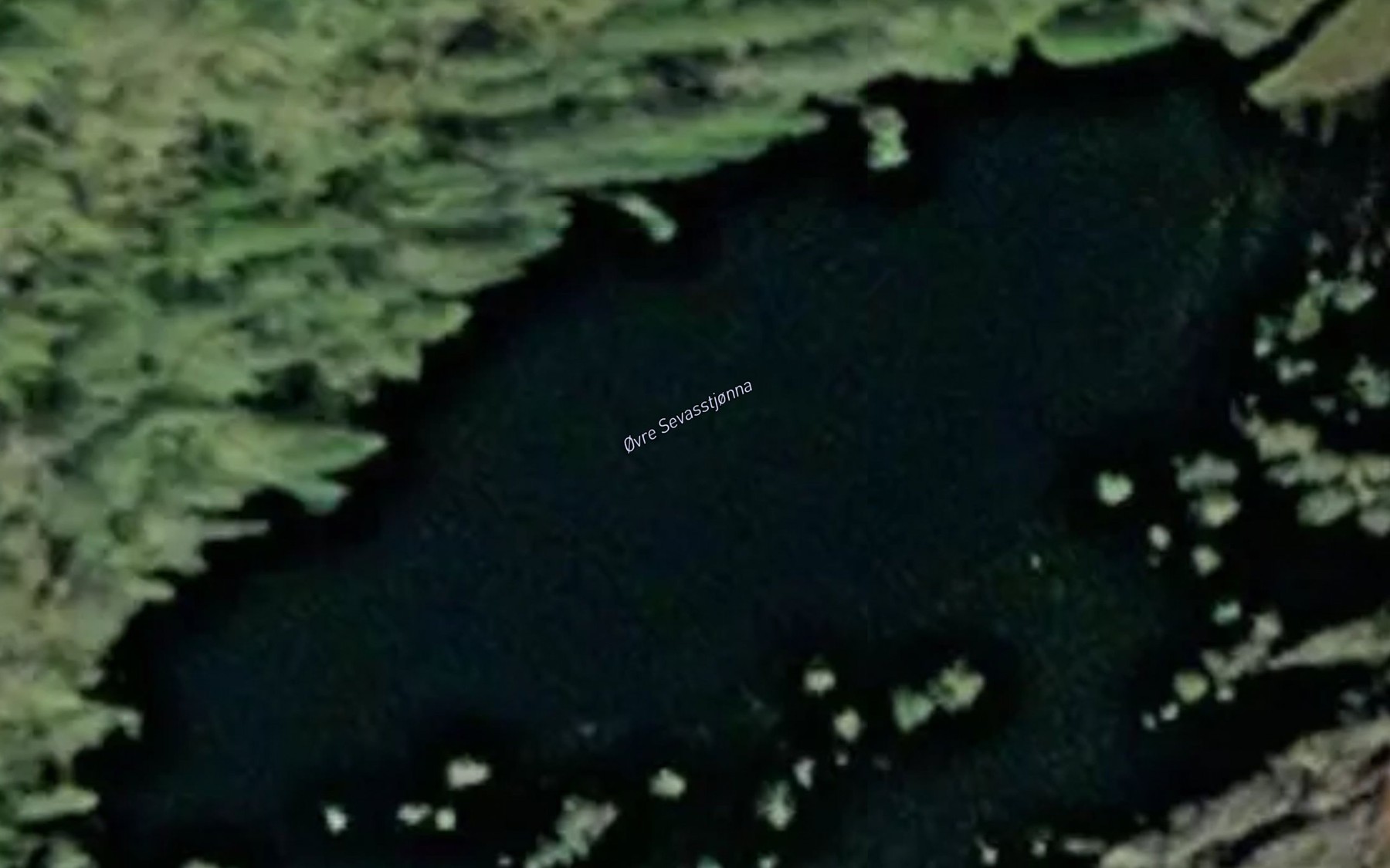 Satellite map of the Ovre Sevasstjonna