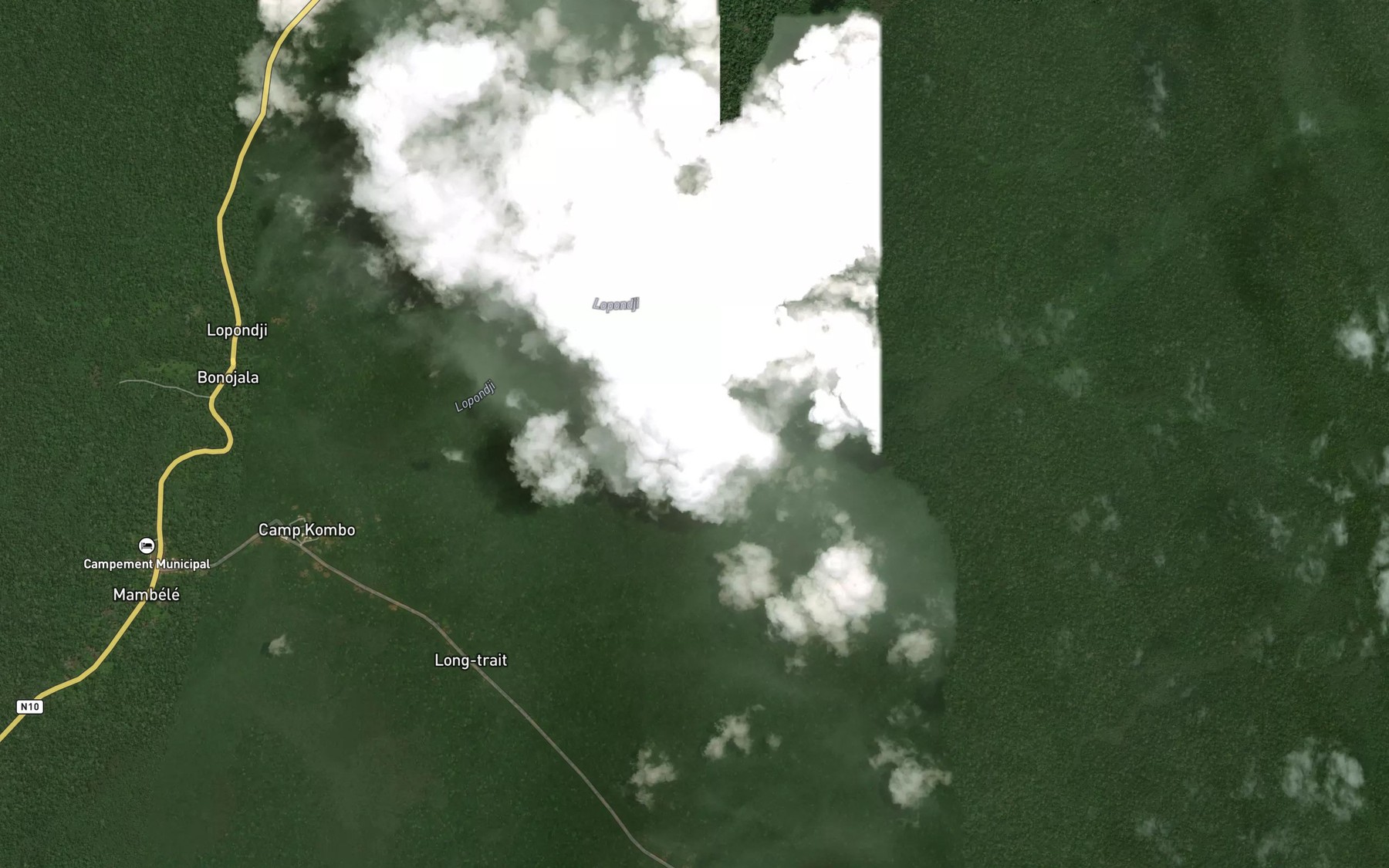 Satellite map of the Batama