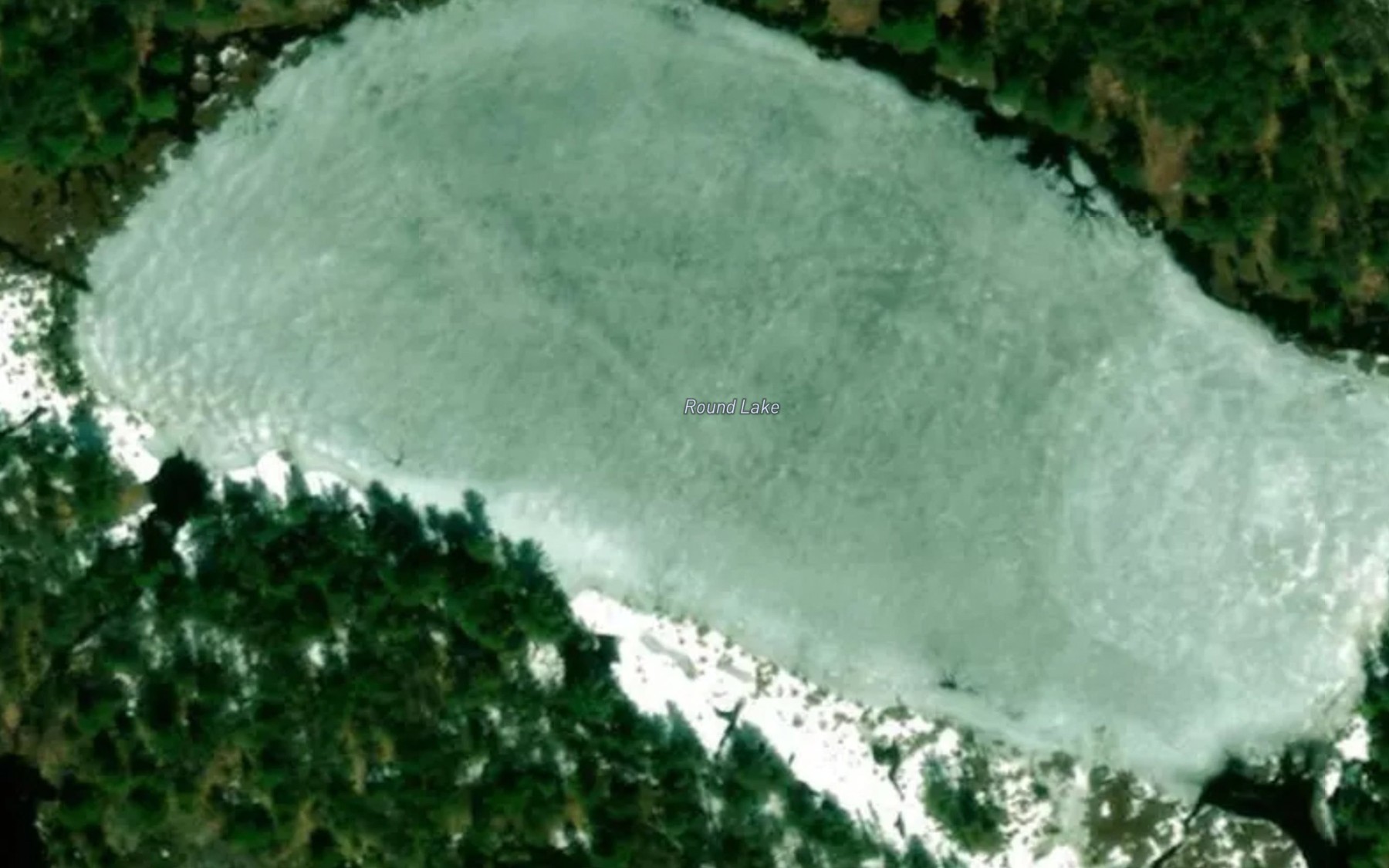 Satellite map of the Round Lake