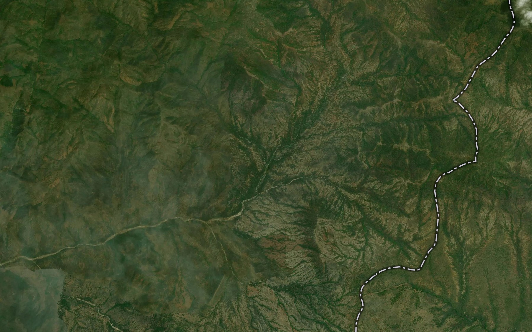 Satellite map of the Kworay
