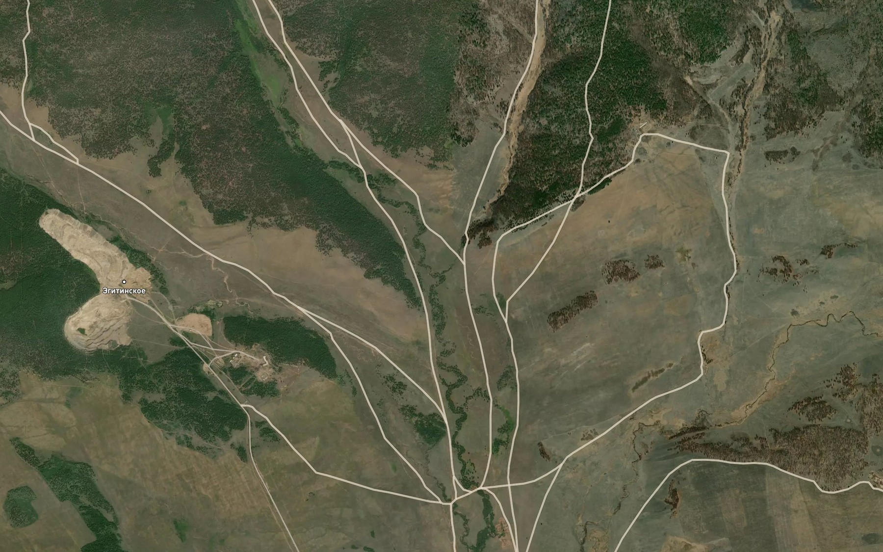 Satellite map of the Myakishikha