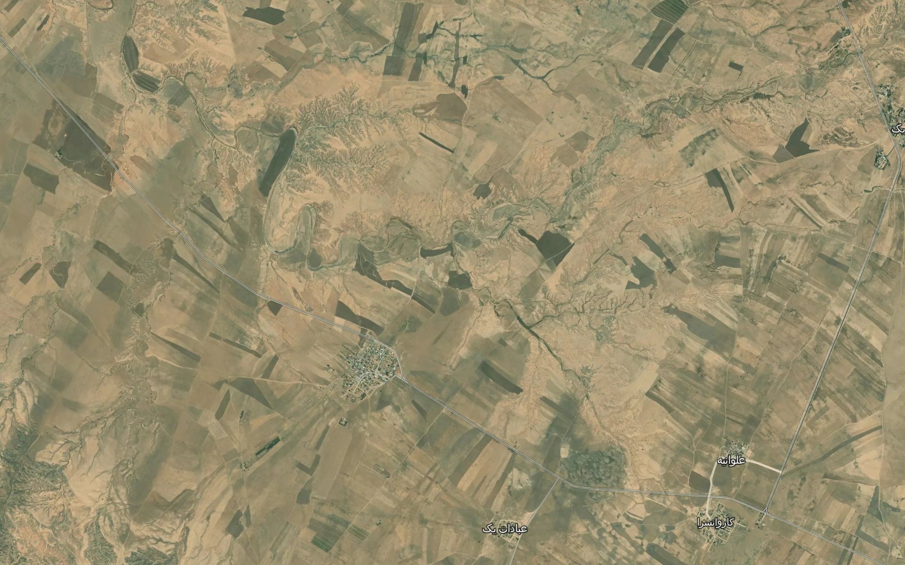 Satellite map of the Nahr-e Butbara