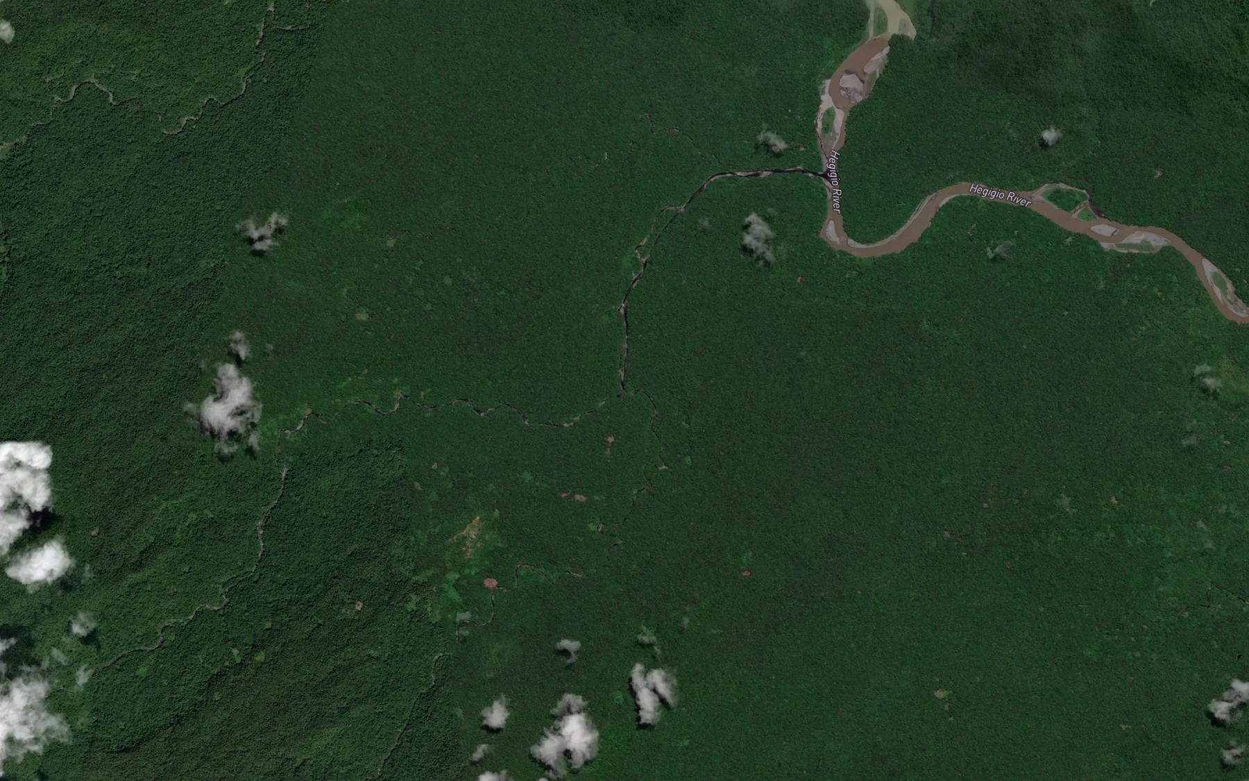 Satellite map of the Mungasu Creek