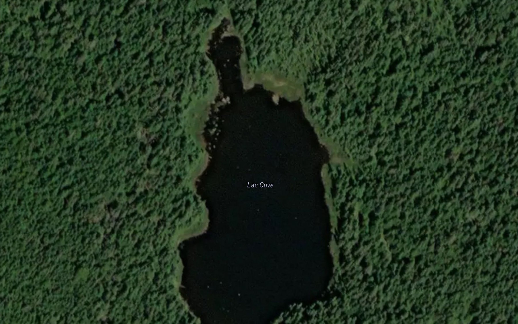 Satellite map of the Lac Cuve