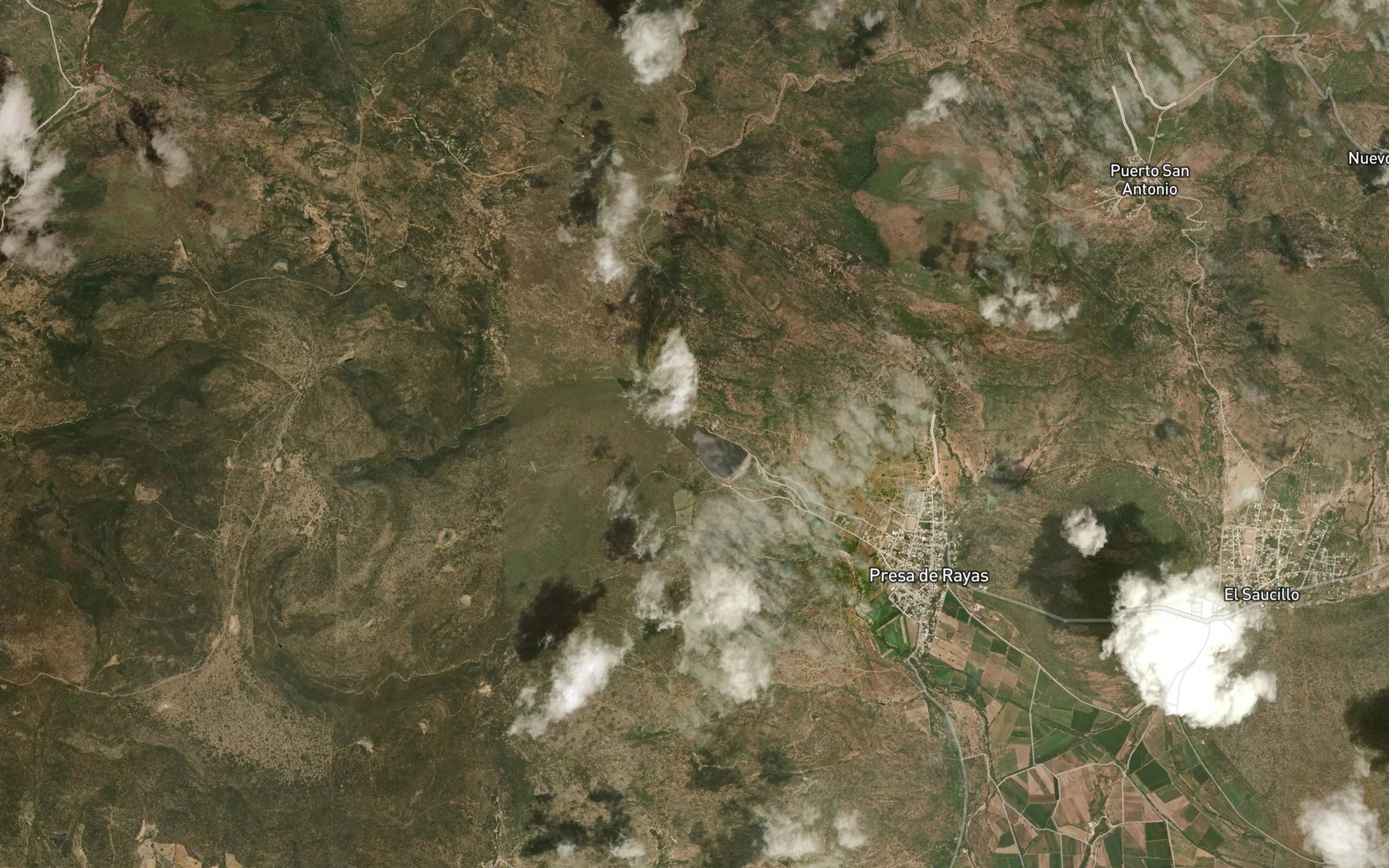 Satellite map of the Los Pirules