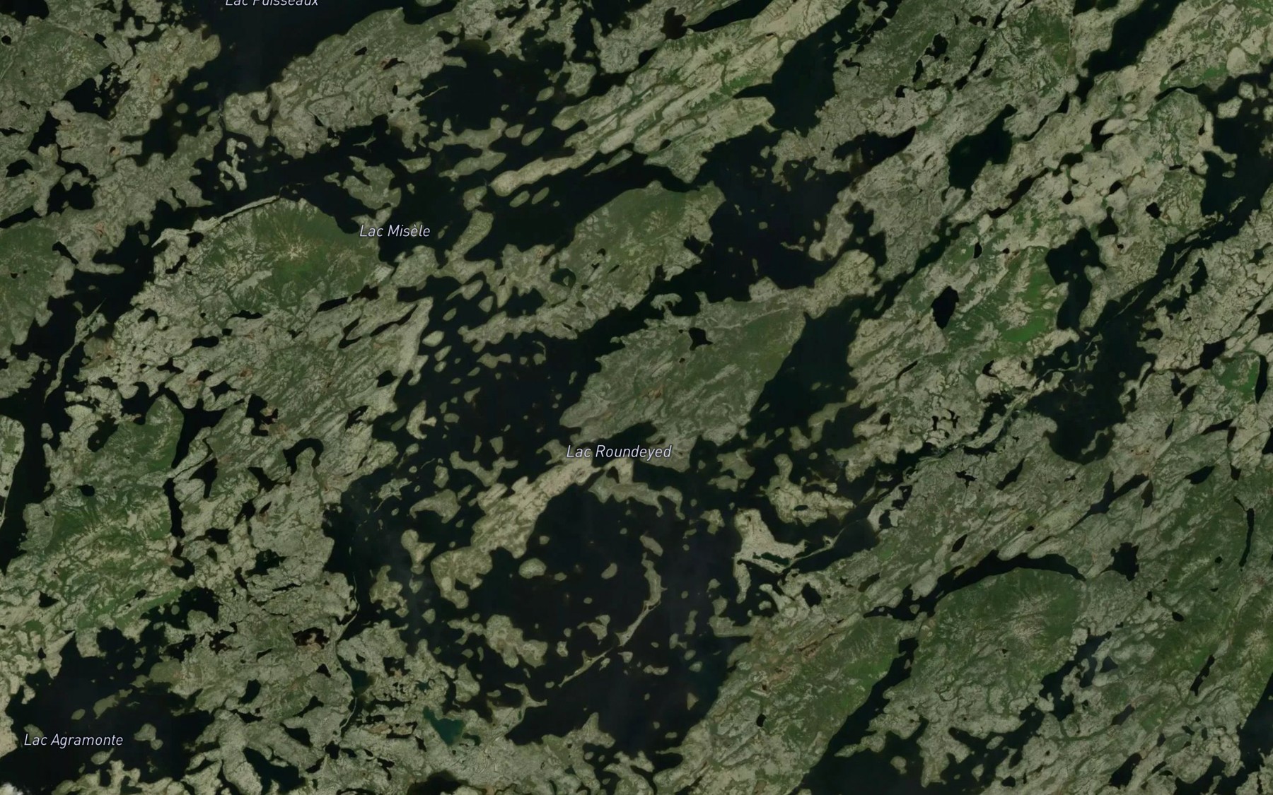 Satellite map of the Lac Roundeyed