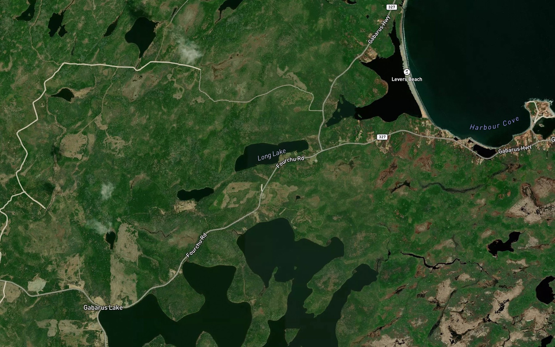 Satellite map of the Lily Pond